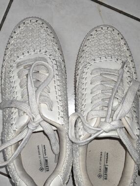 Call It Spring Cream Woven Lace-Up Sneakers